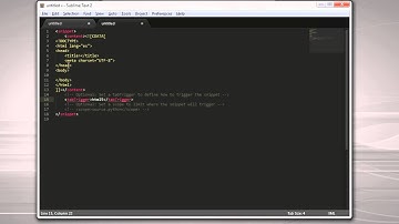 Como crear Snippets en Sublime Text | ¿Que son los Snippets?