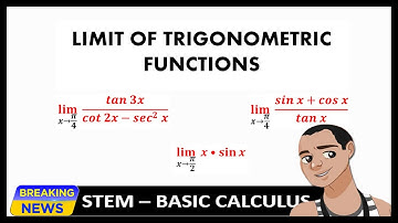 LIMIT OF TRIGONOMETRIC FUNCTIONS.