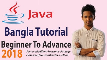 1.2 Java bangla tutorial 2018[Syntax-Modifiers-keywords-Package-class-interface-constructor-method]