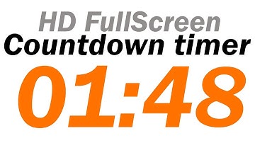 01:48 HD Digital Countdown Timer free (fullscreen version)