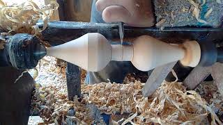 Como hacer un trompo de madera-torno en madera