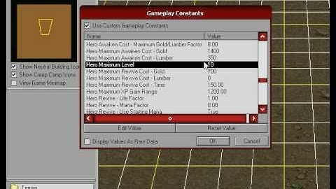 Warcraft III : Set Max Level