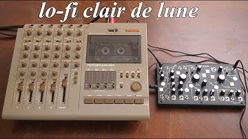 Lo-Fi Debussy Clar De Lune with Tascam Portastudio 424 and Make Noise Strega