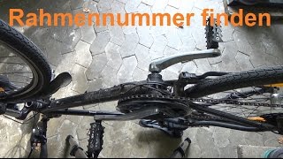 Wo finde ich die Rahmennummer am Fahrrad Rahmennummer am Fahrrad finden