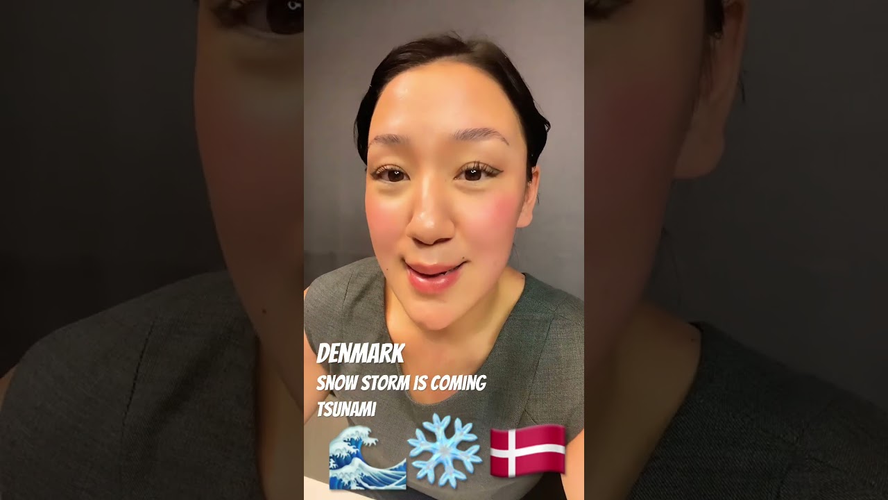 Snow storm is coming to Denmark 