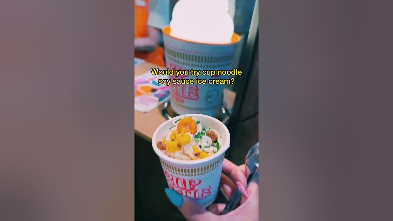 Would you try soy sauce ice cream with ramen toppings? YouTube