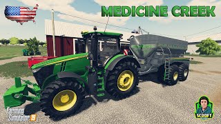 127k Litres of Lime! | FS19 | Medicine Creek 🌽 Ep.5