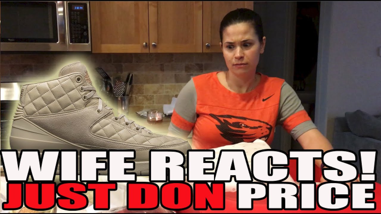Wife's Reaction To Price Of Just Don x Air Jordan 2 Beach Box Set!