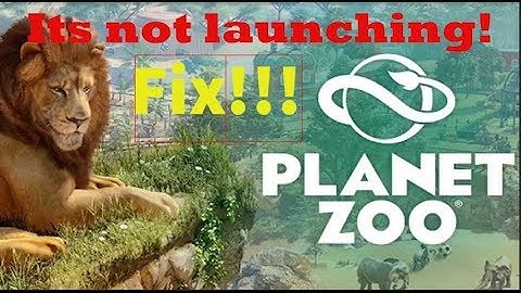 Planet Zoo Not Launching Fix