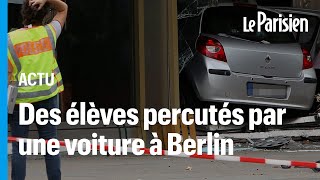 Berlin : un automobiliste percute un groupe d’adolescents et s'encastre dans une vitrine