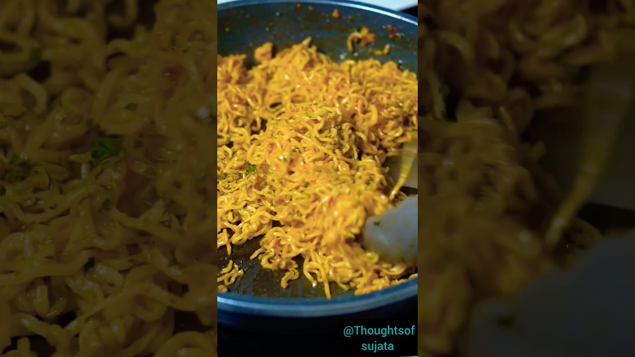 Indian  style Aglio Olio Maggi😍♥️