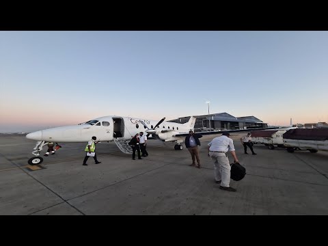 Fly CemAir Beechcraft 1900 Full Flight Bloemfontein To Johannesburg 