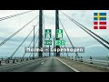 4k.r driving in sweden and denmark e20 from malm to copenhagen  the resund bridge