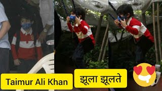 Taimur Ali Khan Playing At School In Bandra