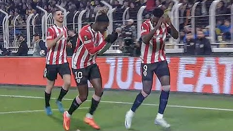 Iñaki Williams goal vs Fenerbahçe, Nico Williams assists, Fenerbahce vs Athletic Bilbao highlights