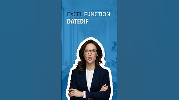 Master the DATEDIF Function in Excel in Seconds #excel #shorts