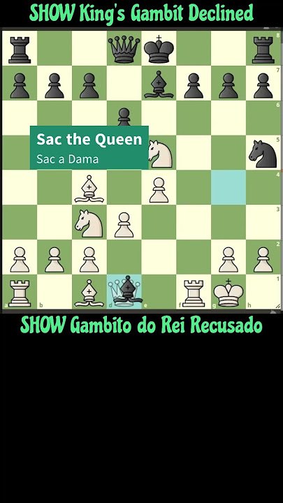 SHOW King's Gambit Declined 🥇🥇SHOW no Gambito do Rei Recusado #ajedrez  #chess #xadrez 