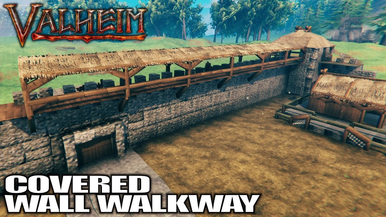 Walkway Building to Keep Wood Dry & Head Protected Valheim Gameplay