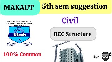 Design of RCC Structure CIVIL 5th semester suggestion #makaut 