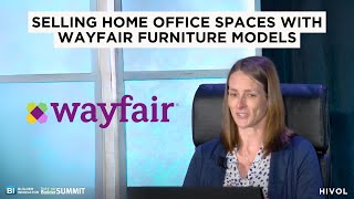 Selling Home Office Spaces with Wayfair Furniture Models