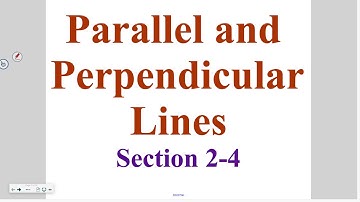 Algebra 2-4: Parallel and Perpendicular Lines