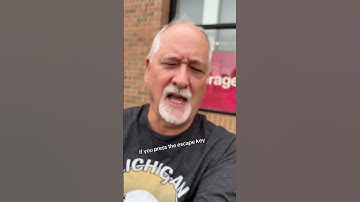 I Found The Escape Key From A Keyboard in a parking lot?