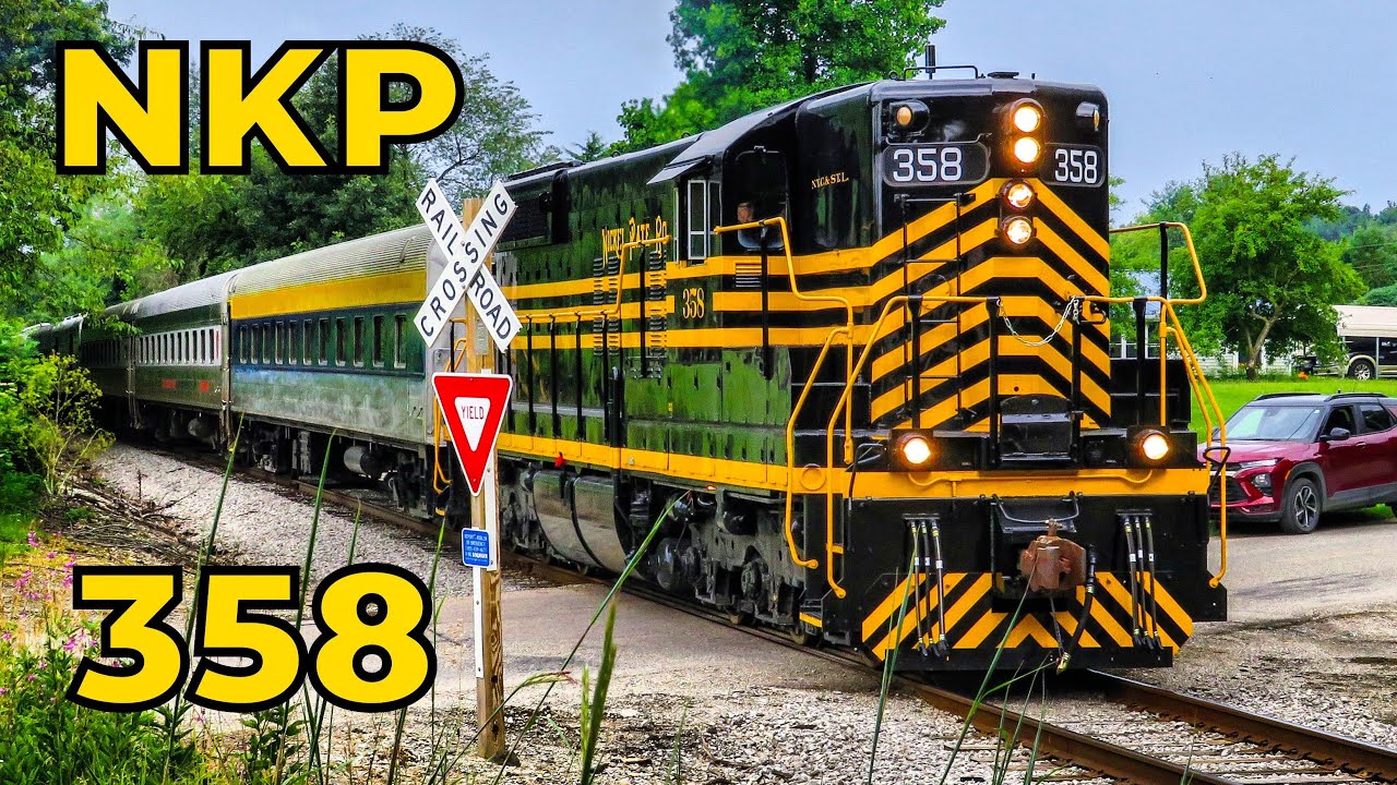 NKP 358 on the Indiana Northeastern Railroad: Newly Restored SD9