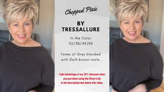 CHOPPED PIXIE WIG REVIEW  |  TRESSALLURE  |  COLOR 52/38/49/R8 | LACE FRONT | FULL MONOFILAMENT TOP