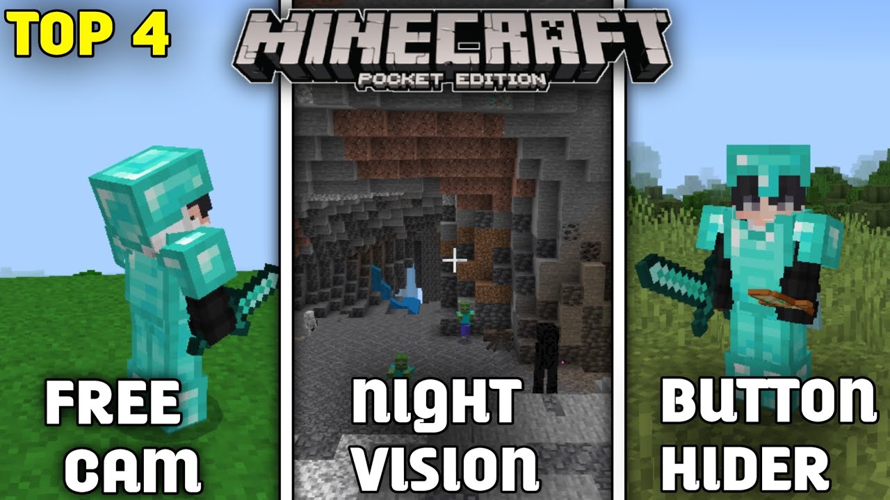 TOP 4 MOST EPIC SURVIVAL MODS FOR MINECRAFT PE 1.21 🔥| - YouTube