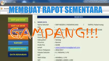 membuat daftar nilai excel |Baskara Tutorial