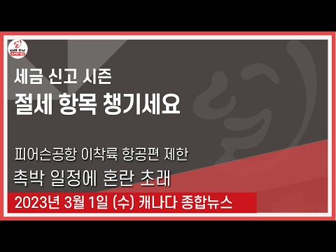 세금 신고 시즌 - 2023년 3월1일 (수)