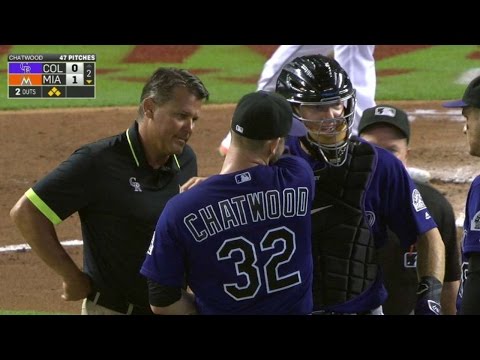 COL@MIA: Chatwood leaves game in 2nd with injury