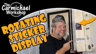 Rotating Sticker Display - Spinning Sign Woodworking Project