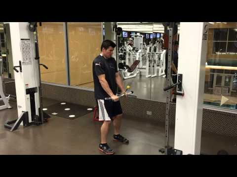 Standing Cable Lat Pull Down