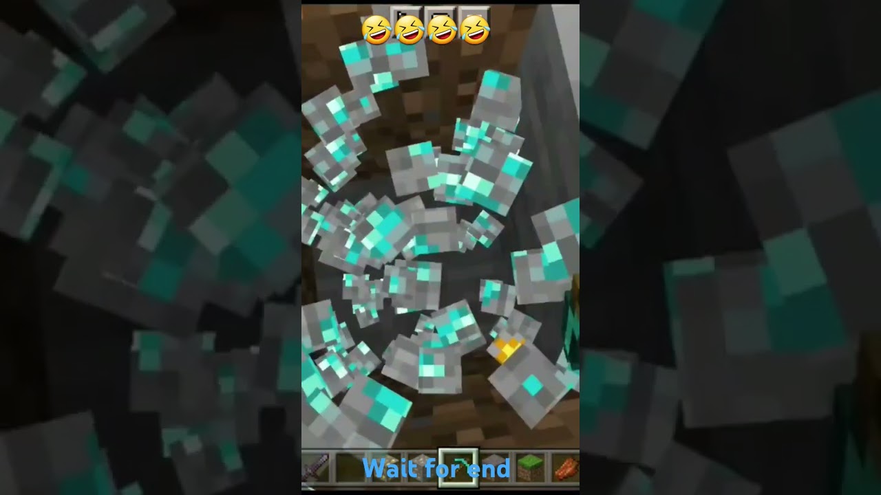 wait for end minecraft funny moments #minecraft #shortvideo #mining