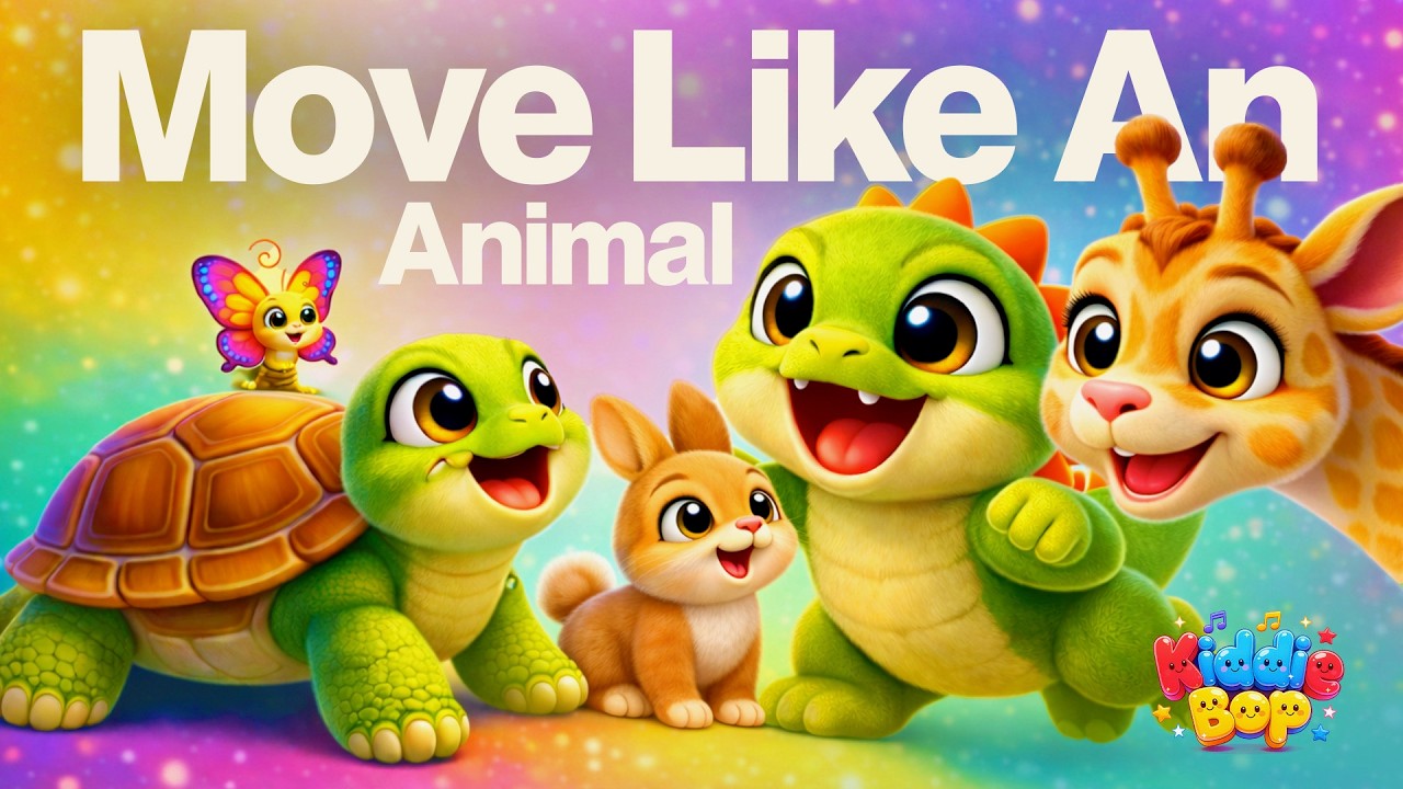 Let’s Move Like an Animal | Fun Animal Dance and Song for Kids | Kiddie ...
