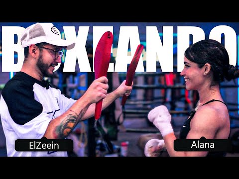 Alana Boxea junto al Streamer Zeein como Primer Sparring Potente