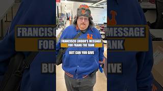 Francisco Lindor has a message for Frank the Tank!