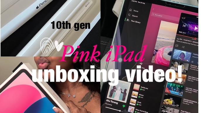 Pink iPad, for a pink queen💞👑 #unboxing #unboxingasmr #ipad