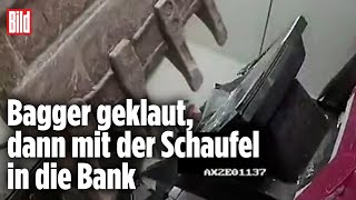Diebe Klauen Geldautomat Mit Bagger