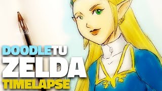 TIMELAPSE - Princess Zelda (Breath of the Wild) - Doodletu #44