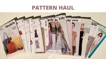 Pattern and Fabric Haul | McCall Patterns | Simplicity Patterns