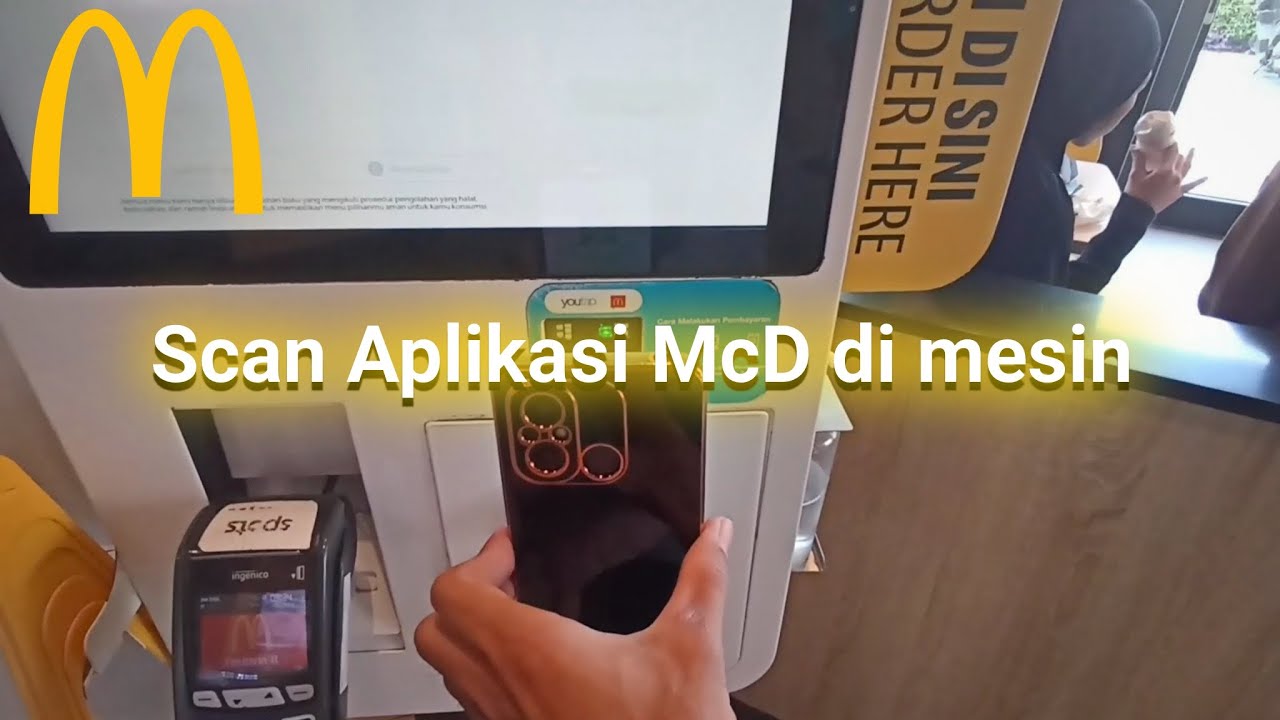 Cara Scan Promo Aplikasi McD di mesin