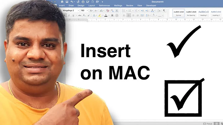 Tick Symbol in Word [ MAC ]