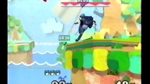 DDRKirby(ISQ) - 2-20-11 - SSBM - Blue(Marth) vs. Green(G&W)