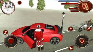 Bike Racing Games - Christmas Rope Hero 2017 - Gameplay Android free games screenshot 5