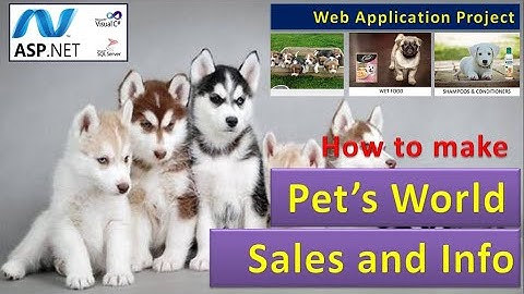 Pets World eCommerce Site C# asp.net Sql Server Online Project | BCA BE project  asp187 #highblixasp