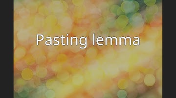 Pasting lemma
