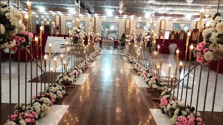 walima decor/Galaxy wedding hall/Peshawar/Bandhan decorator/walkway decor