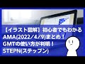 【イラスト図解】初心者でもわかるAMA(2022/4/9)まとめ！GMTの使い方が判明！STEPN(ステップン)